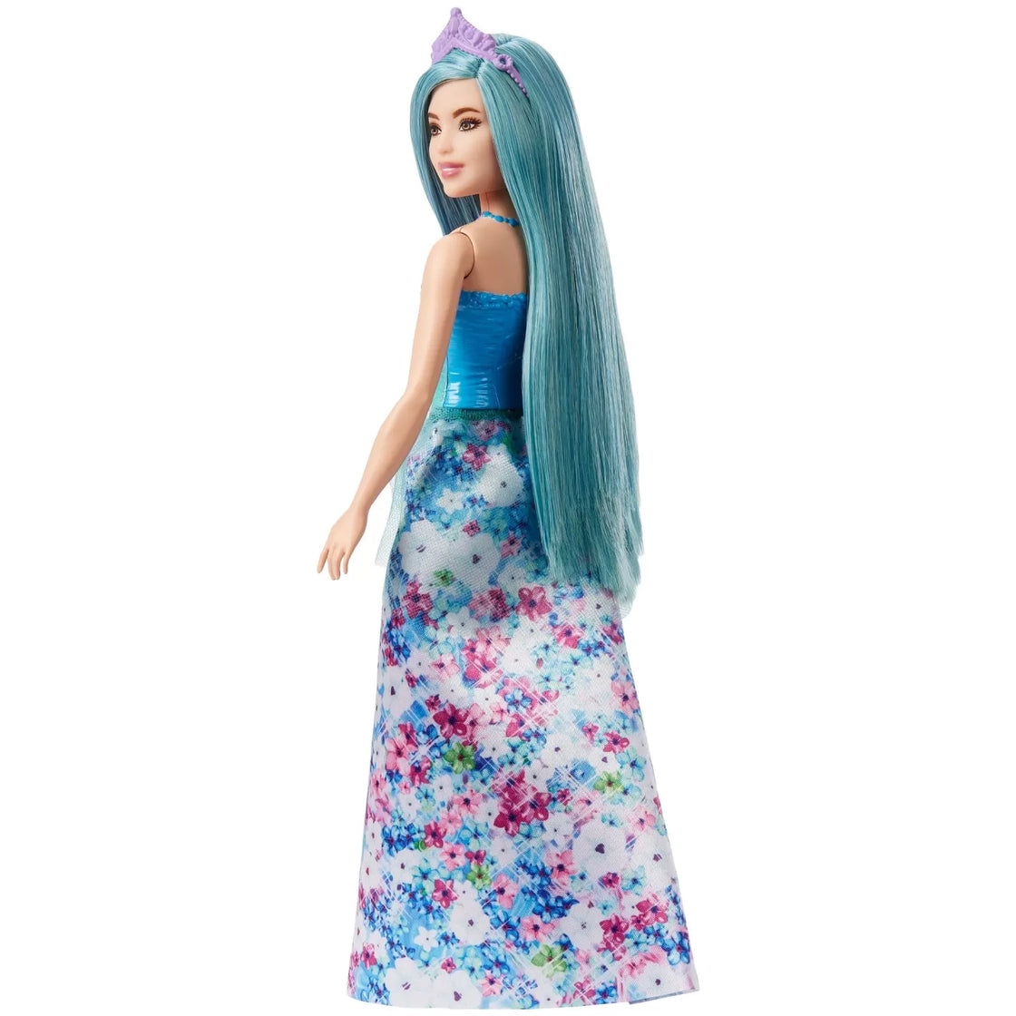 Barbie dreamtopia papusa printesa cu par albastru