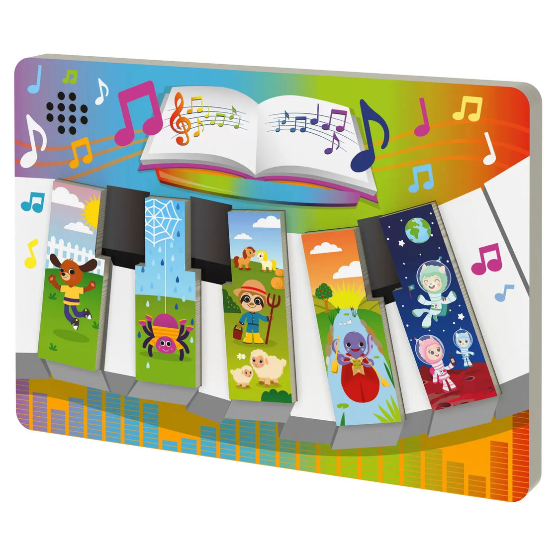 Puzzle din lemn in forma de pian cu sunete