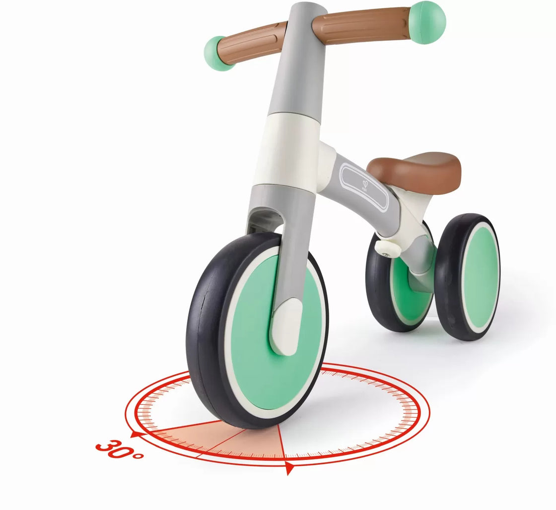 Hape bicicleta de echilibru verde cu 3 roti