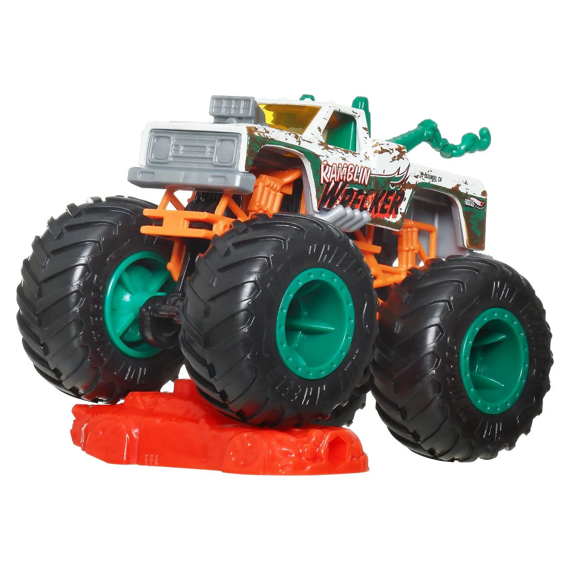 Hot wheels monster truck masinuta ramblin wrecker scara 1:64