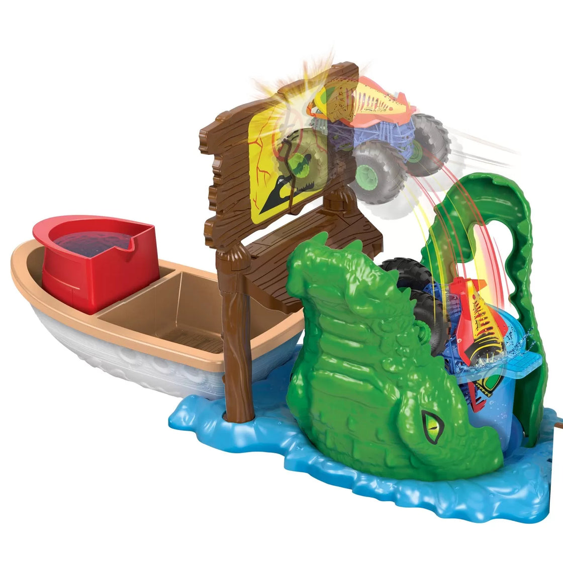 Hot wheels monster truck color shifters atacul crocodilului