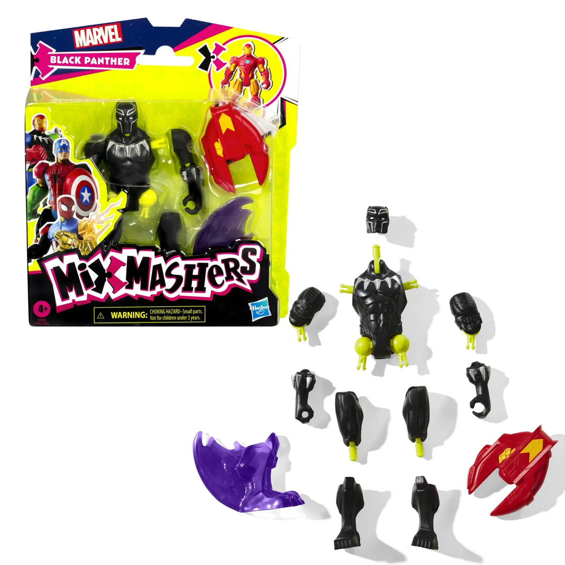 Marvel avengers mix mashers figurina black panther 12cm