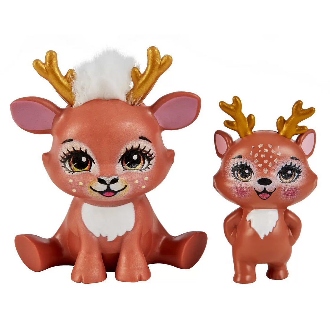 Enchantimals set papusi surori si animalutele lor  danessa deer si sprint si danetta deer si fleet