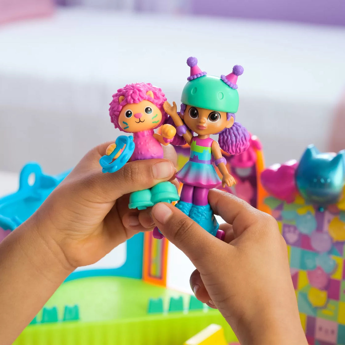 Gabbys dollhouse set de joaca camera de petrecere