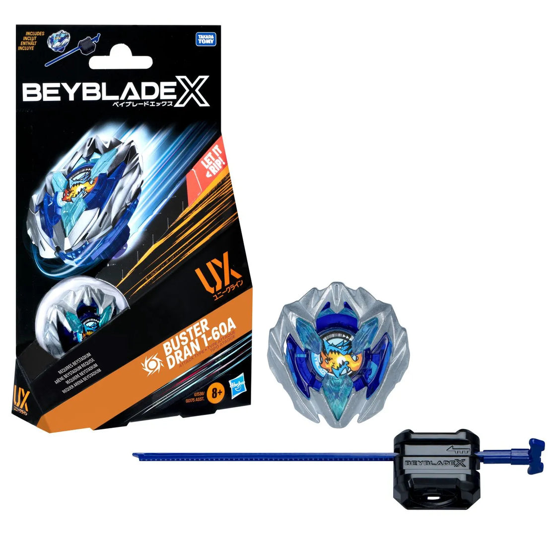 Beyblade x let it rip set lansator si roata buster dran 1-60a ux