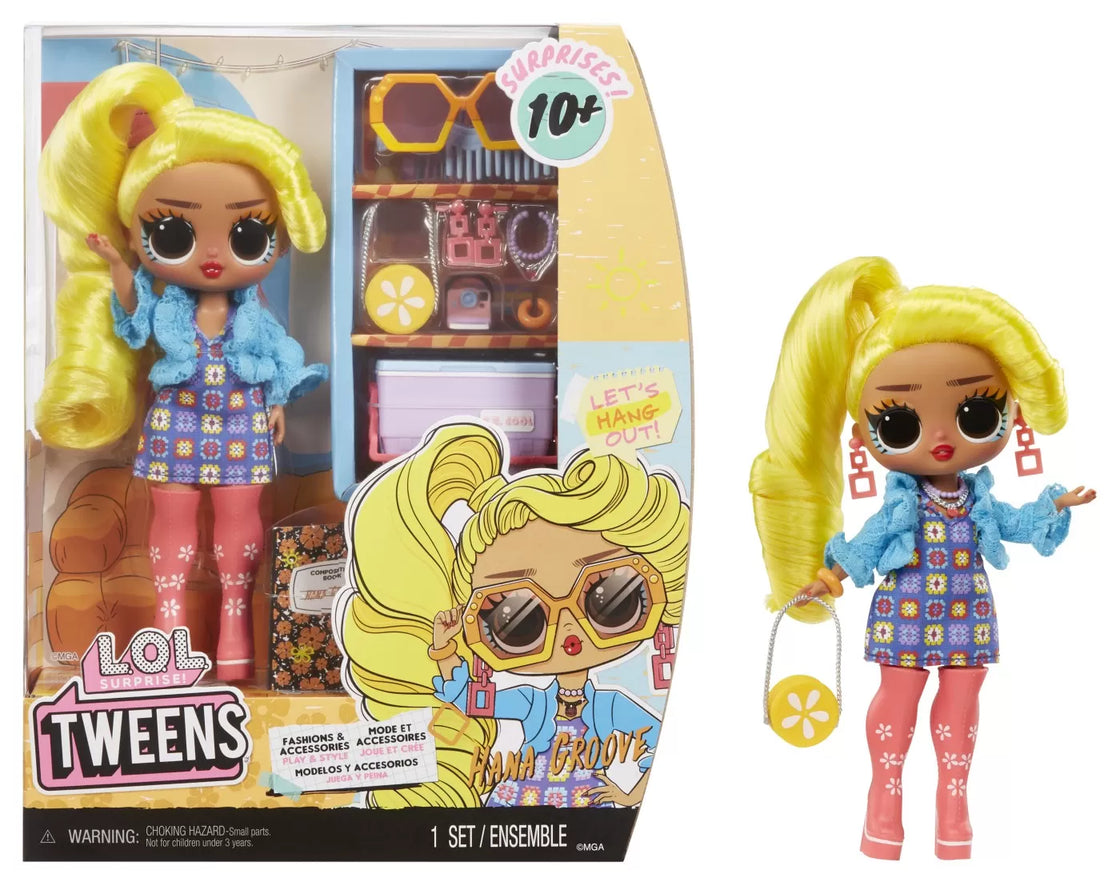 L.o.l. surprise! tweens papusa fashionista hana groove cu surprize