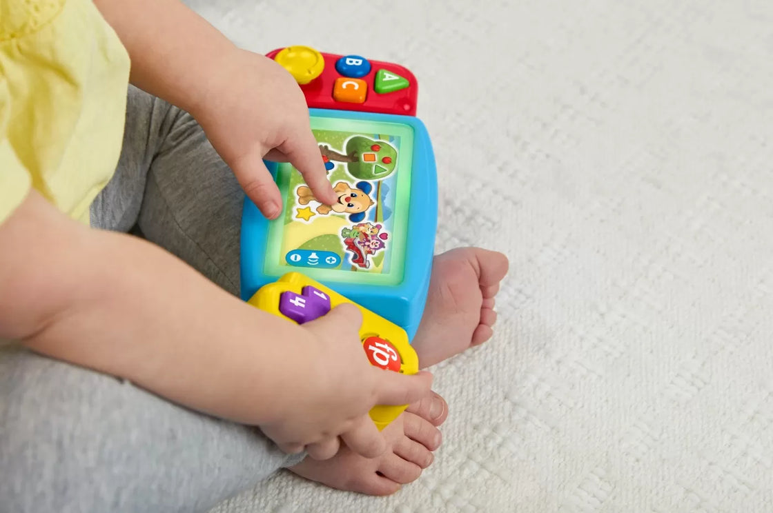Fisher price laugh&learn consola bebe in limba romana