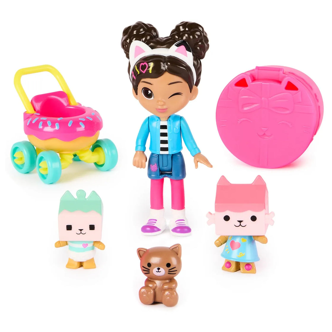 Gabbys dollhouse set figurine kitty care