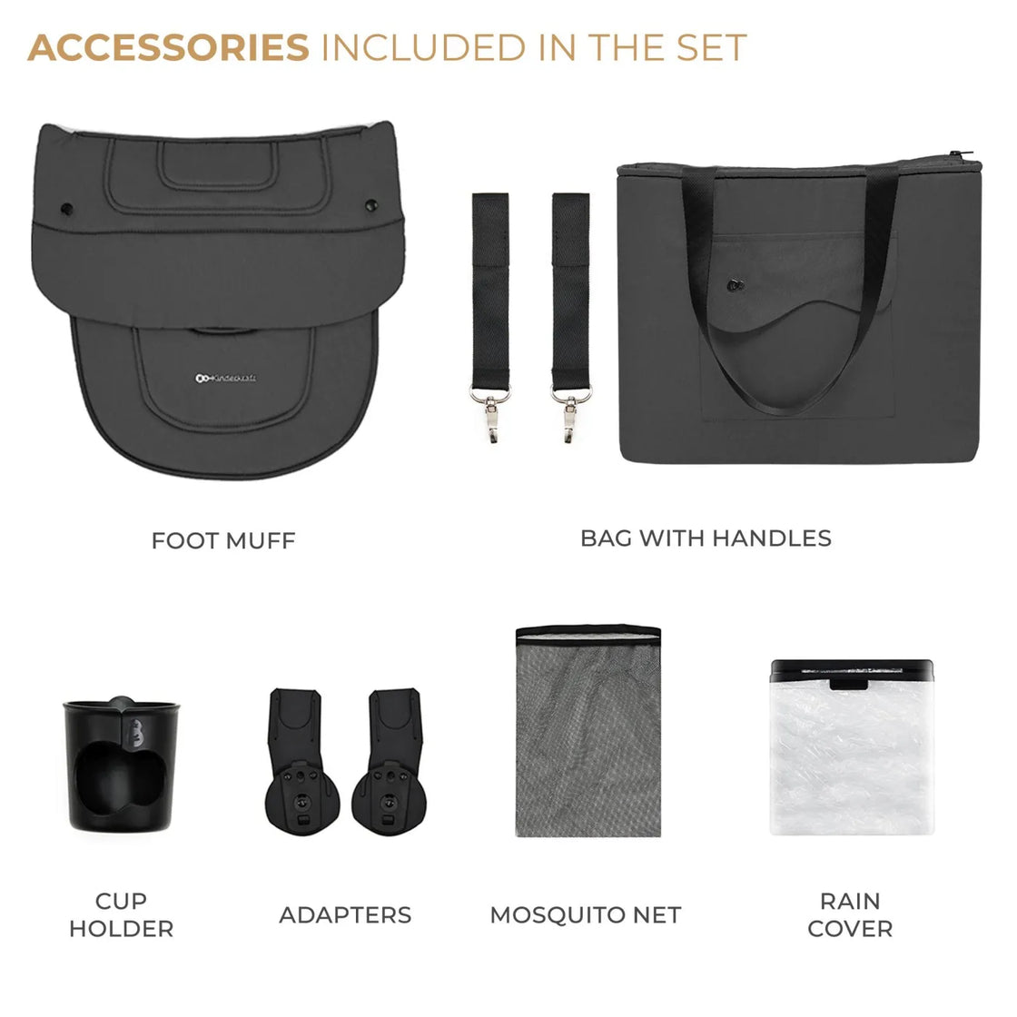 Carucior kinderkraft yoxi 3in1 (mink pro) moon grey
