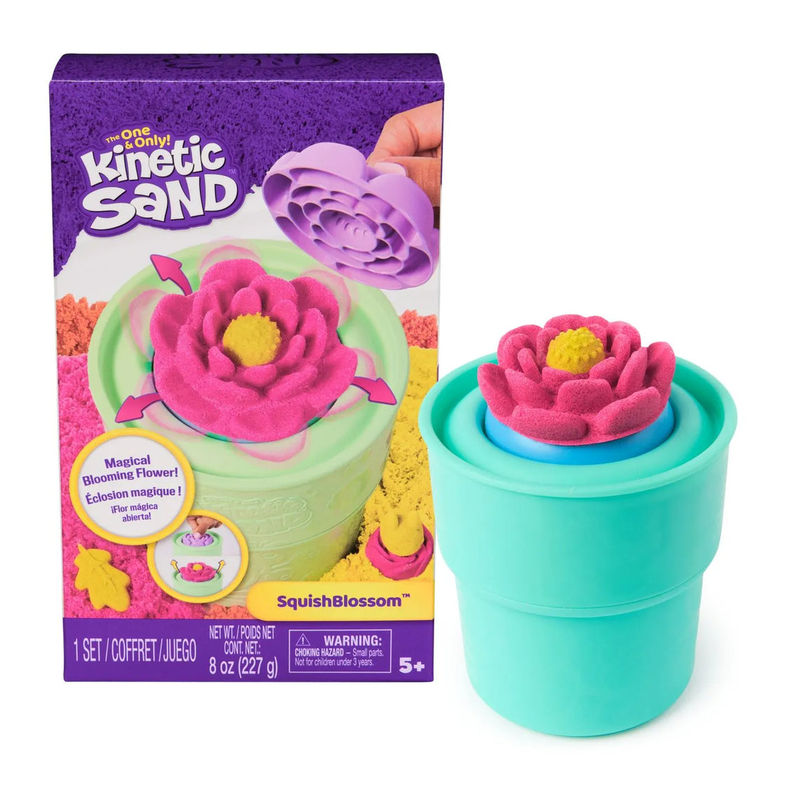 Kinetic sand floare squish blossom