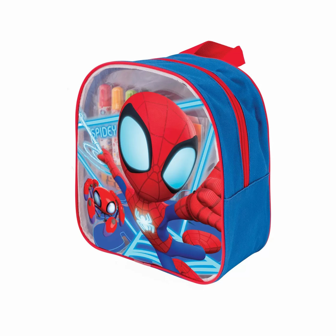 Set de desen in rucsac spidey and his amazing friends