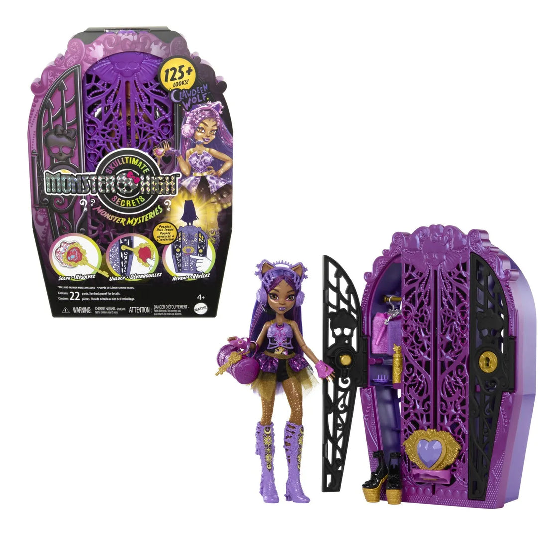 Monster high skulltimate secrets papusa clawdeen wolf