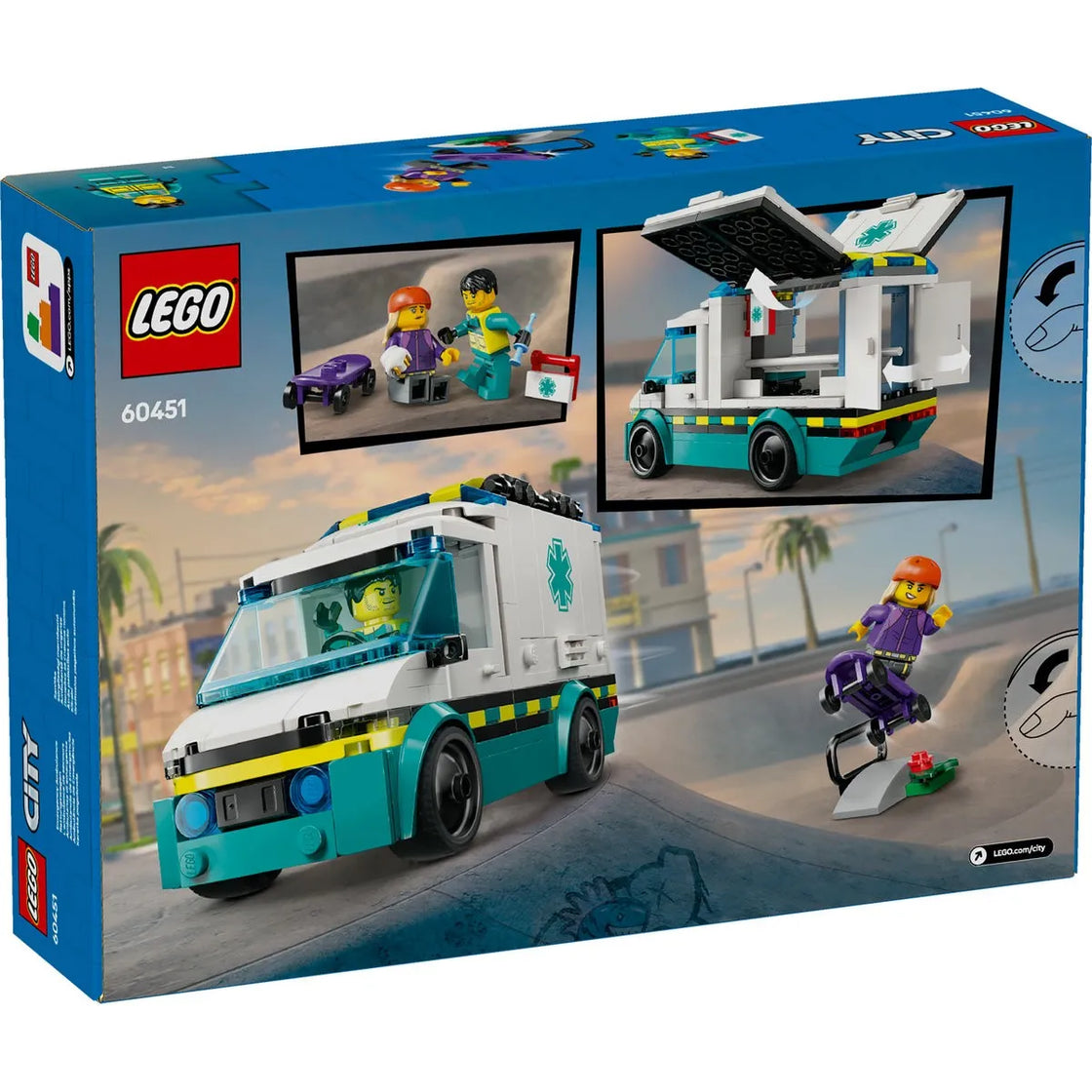 Lego city ambulanta de urgente 60451