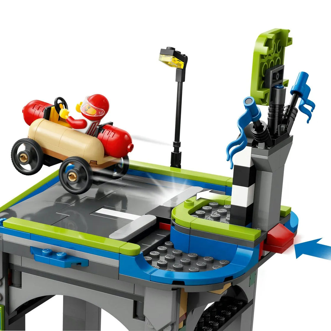 Lego city fara limite: rampa pentru curse de masini 60460