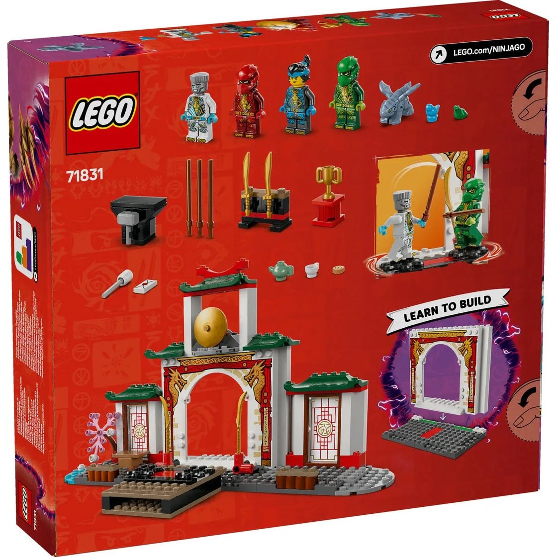 Lego ninjago templul spinjitzu al luptatorilor ninja 71831