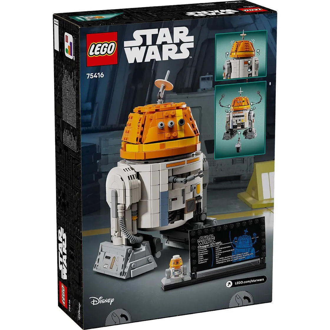 Lego star wars droid astromech chopper c1-10p 75416