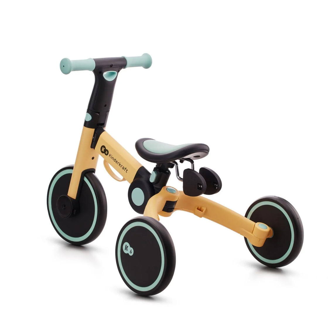 Bicicleta de echilibru / tricicleta kinderkraft 4trike, sunflower blue