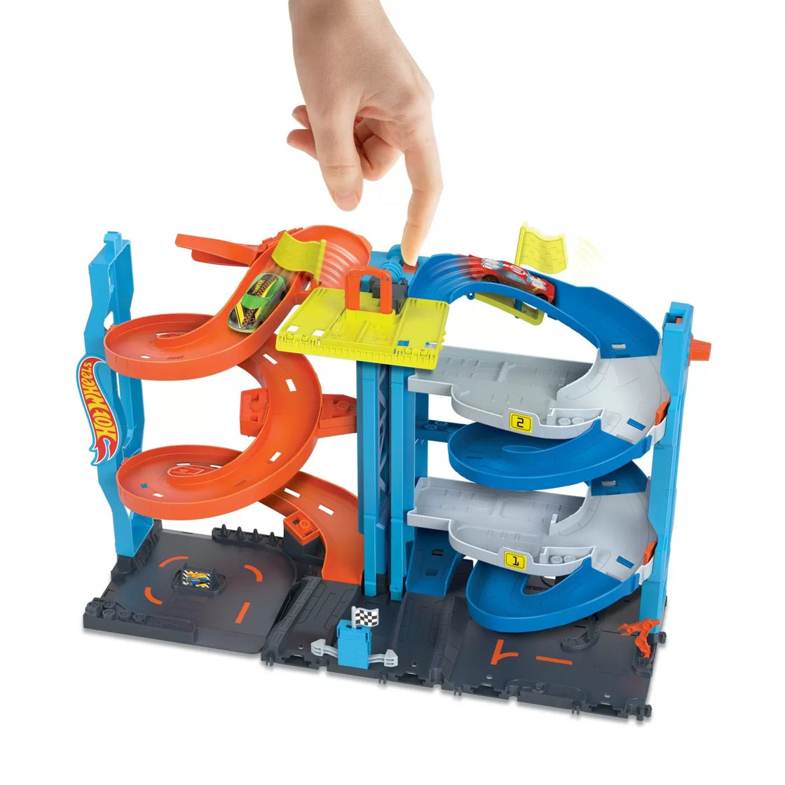 Hot wheels city turnul de curse
