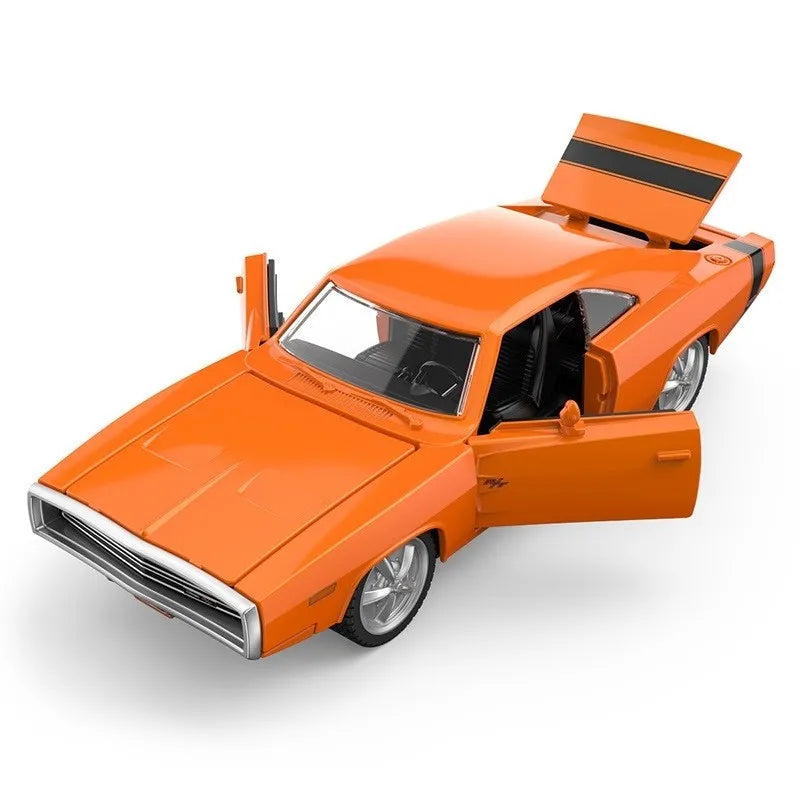 Masinuta metalica dodge charger r/t 1970 portocaliu scara 1 la 36