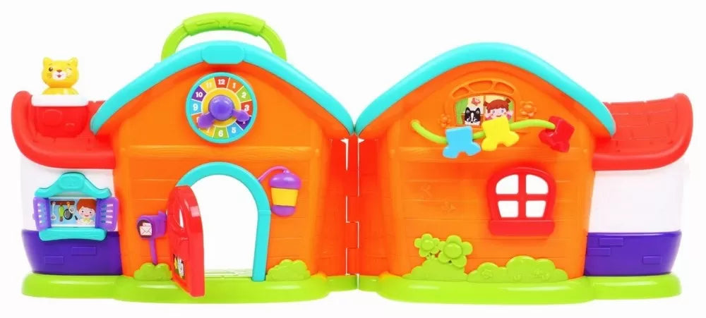 casuta cu papusa si accesorii cu lumini si sunete