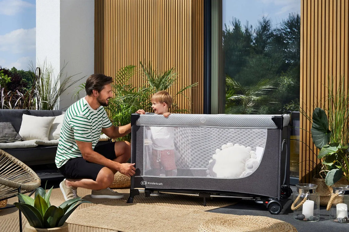 Patut de calatorie kinderkraft leody, grey