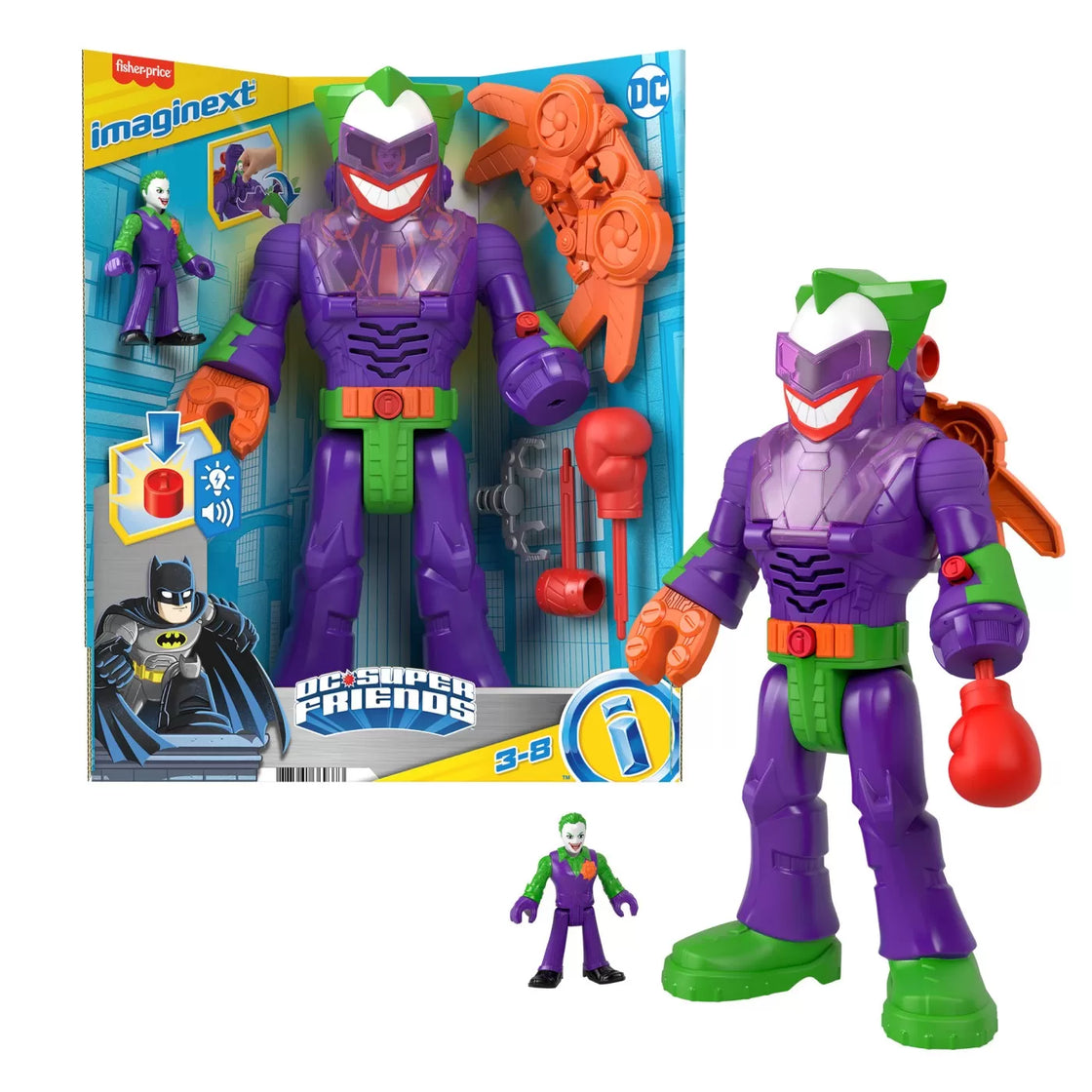 Fisher price imaginext dc super friends robot joker 30cm