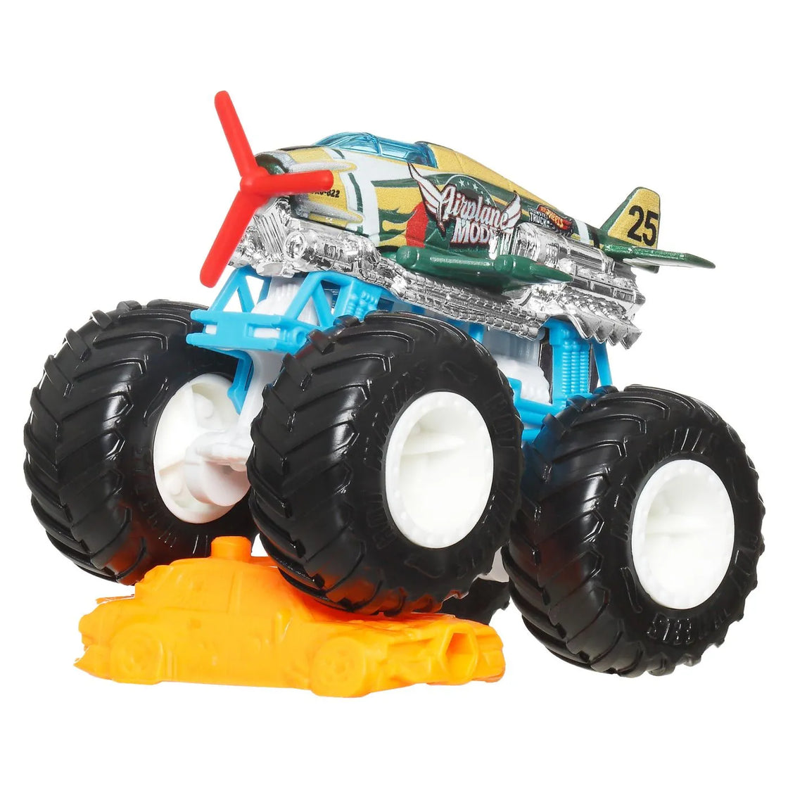 Hot wheels monster truck masinuta airplane mode scara 1:64