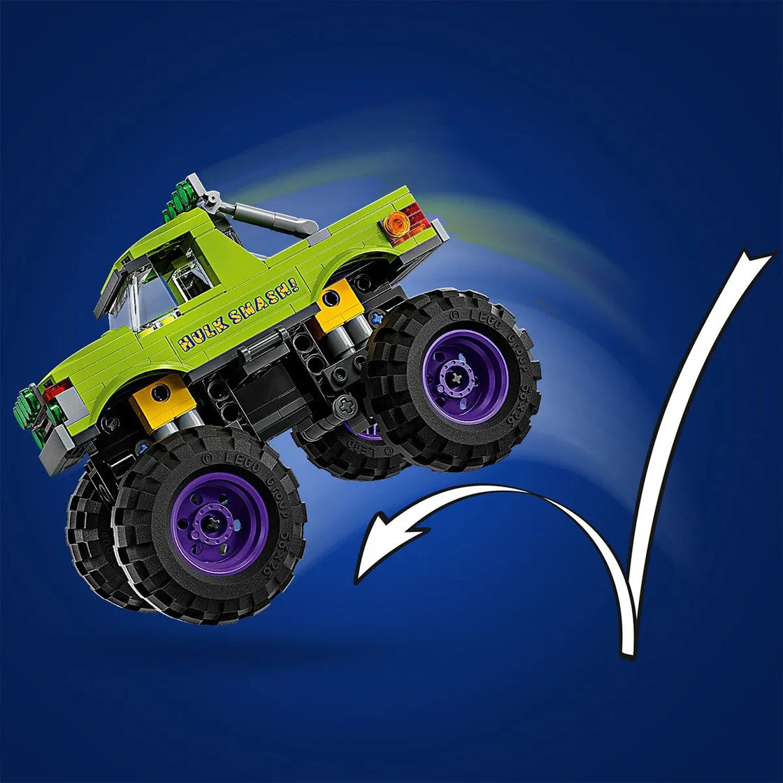 Lego super heroes hulk in vehicul de teren contra lui thanos 76312