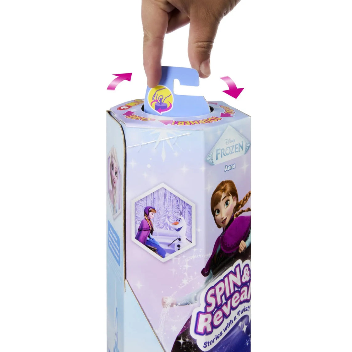 Disney frozen spin and reveal papusa anna cu evantai