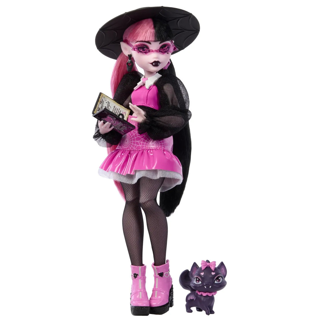 Monster high papusa draculaura si animalutul count fabulous