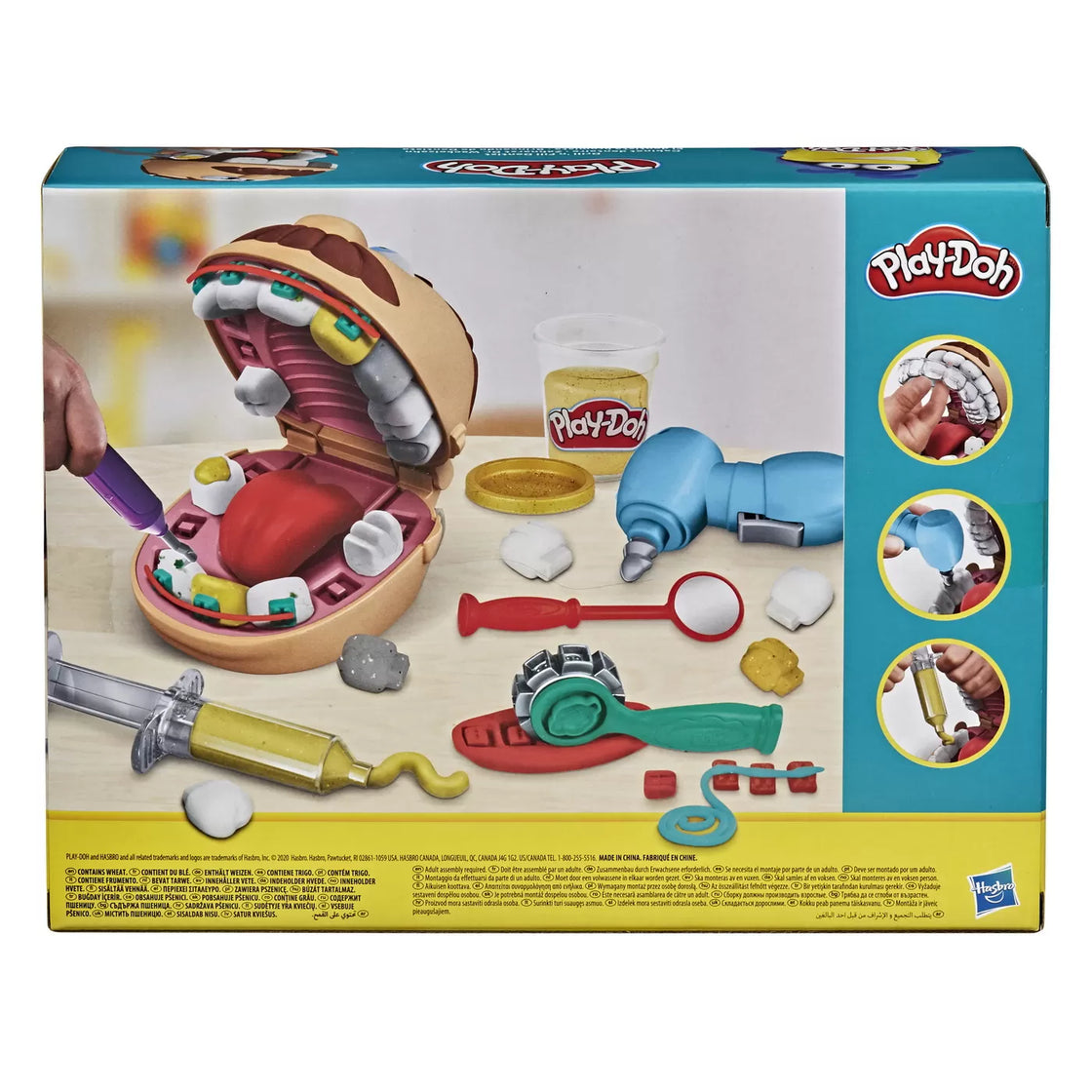 Play-doh set dentistul cu accesorii si dinti colorati