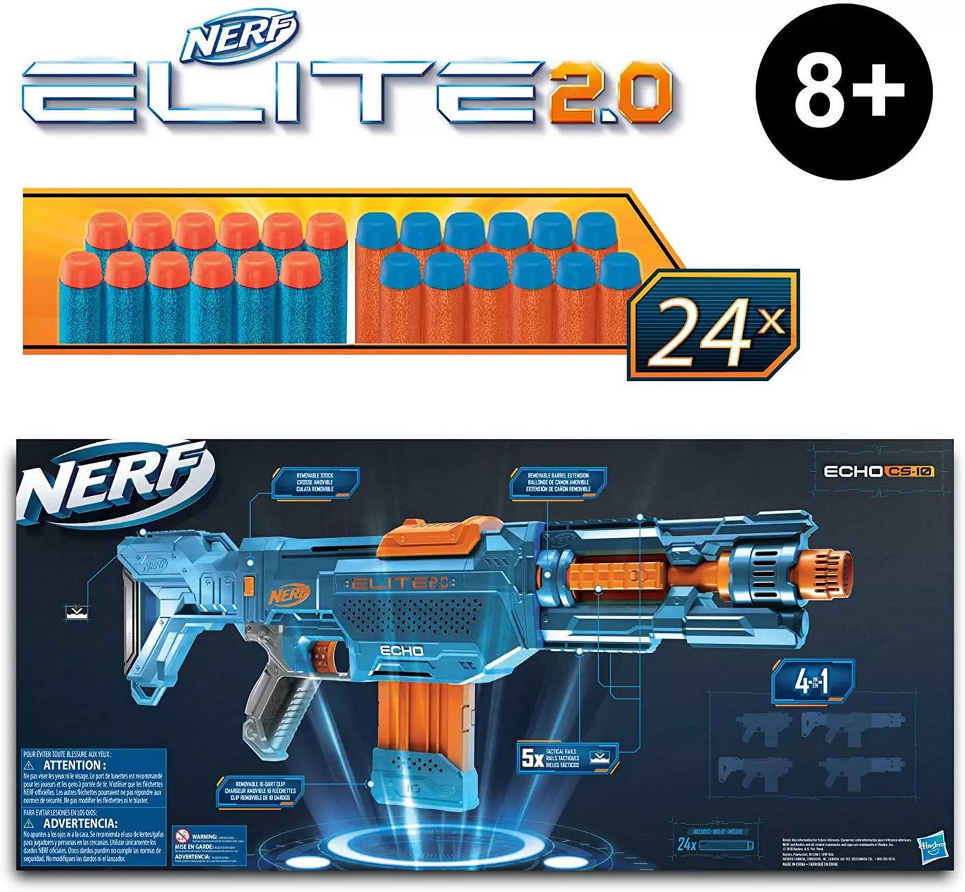 Nerf blaster 2.0 elite echo cs-10