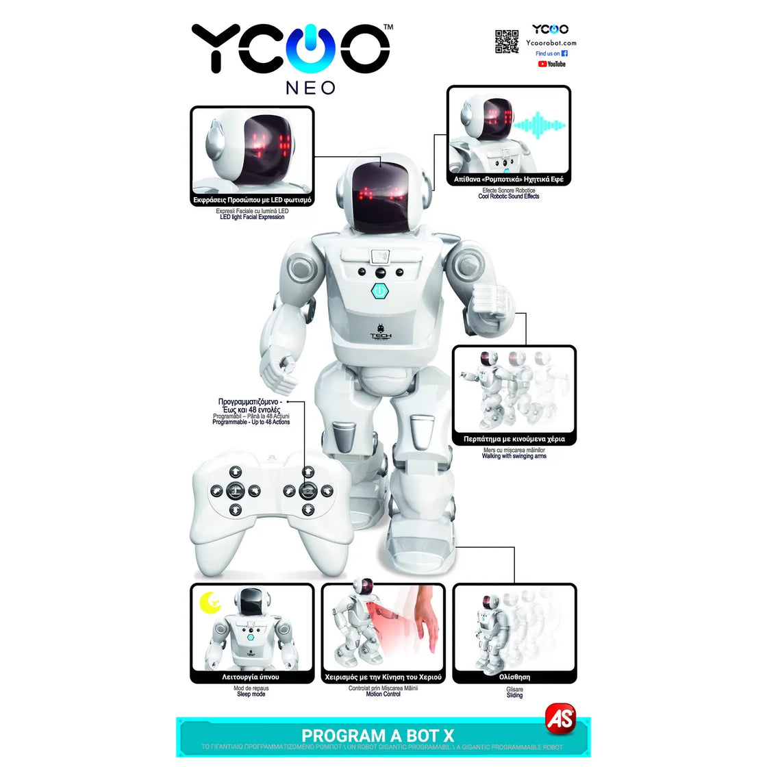 Robot electronic cu radiocomanda prοgramm a bot x