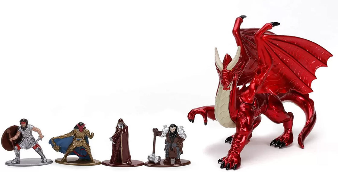 set 5 nano figurine din metal dungeons dragons 4 cm