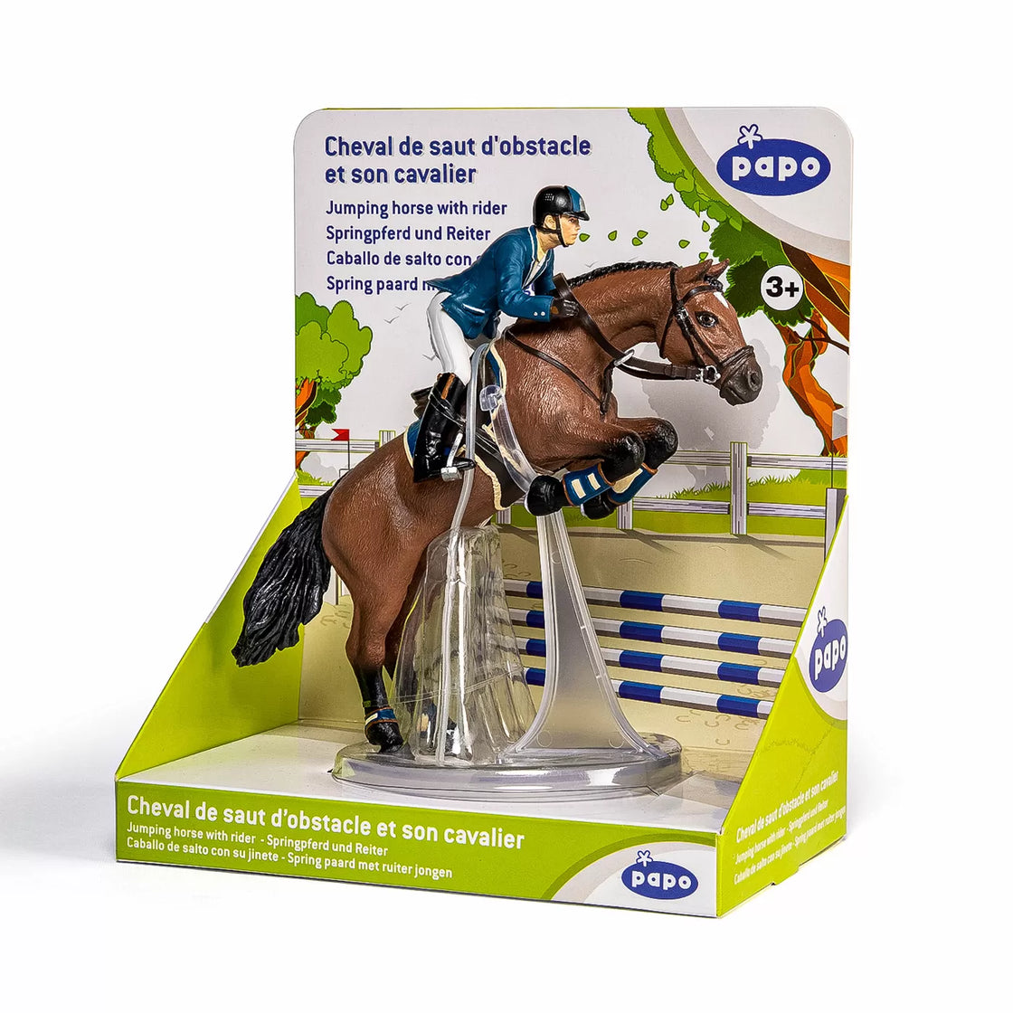 Papo figurina set jocheu si cal sarind