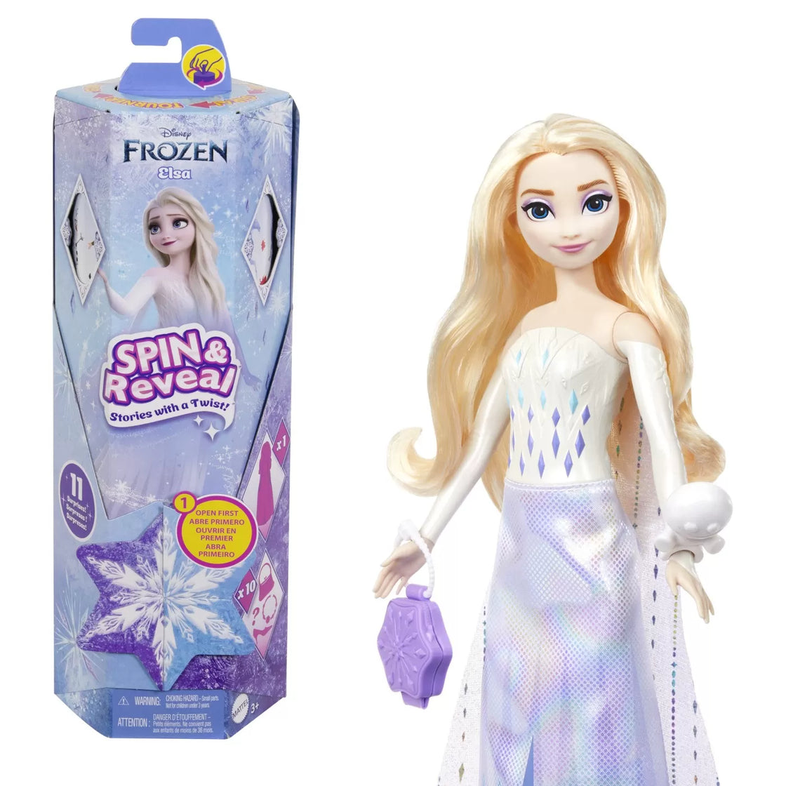 Disney frozen spin and reveal papusa elsa