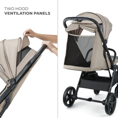 Carucior sport kinderkraft loom, 0-22 kg, linen beige