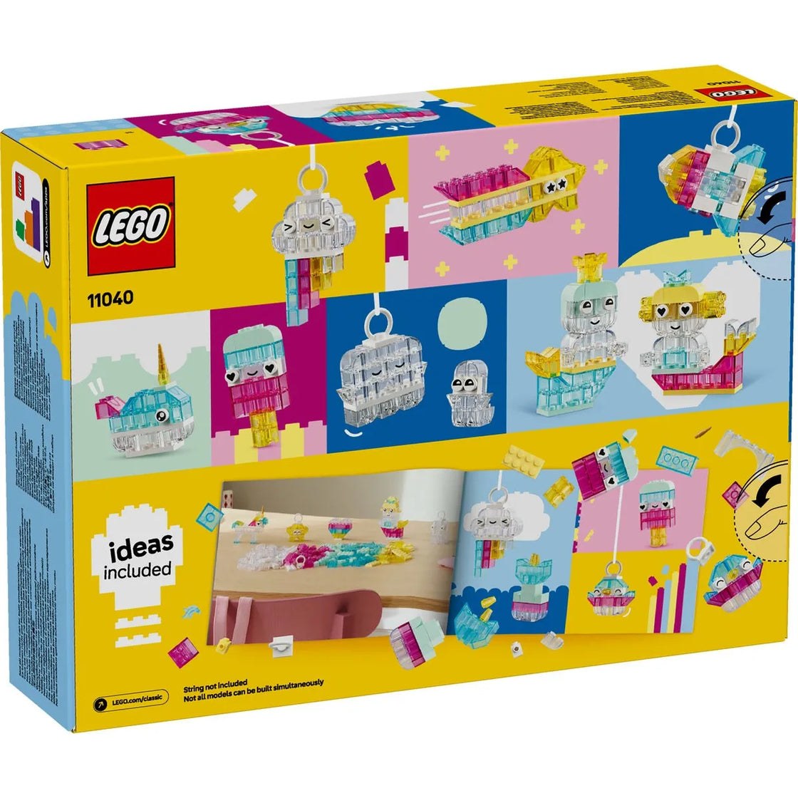 Lego classic cutie transparenta magica 11040
