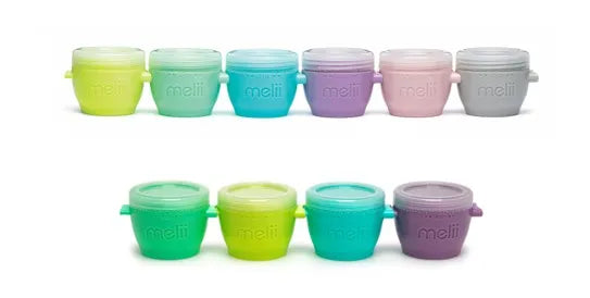 Set 10 recipiente snap&go, melii, 6*59 ml + 4*118 ml