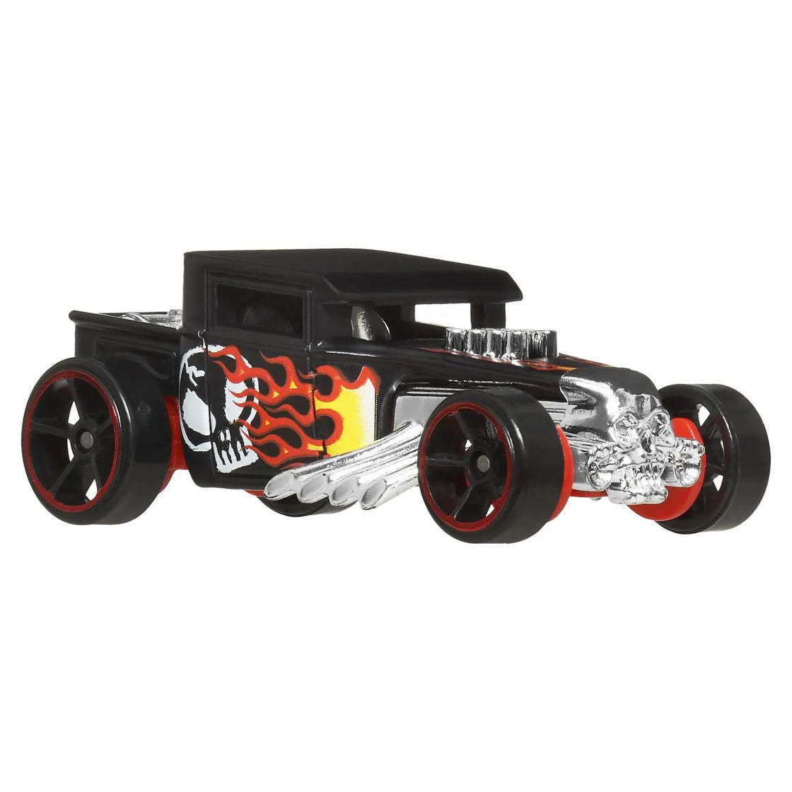 Hot wheels monster truck si masinuta metalica bone shaker