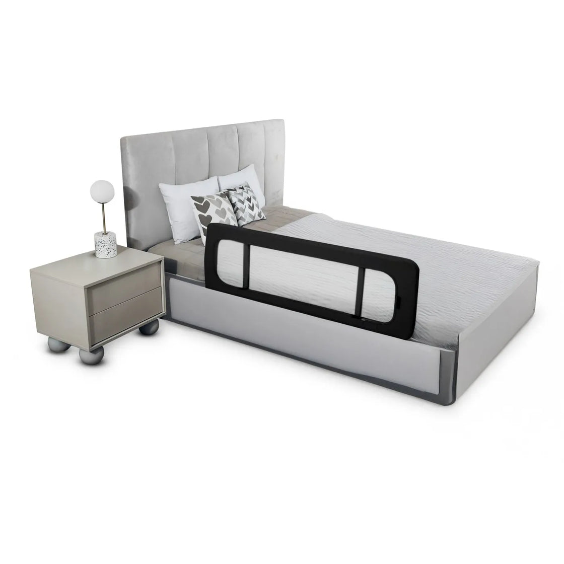 Bariera de pat kinderkraft guard and dream black