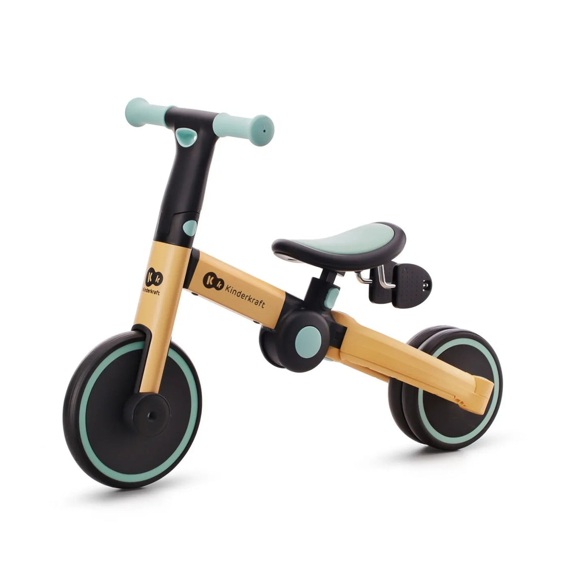 Bicicleta de echilibru / tricicleta kinderkraft 4trike, sunflower blue