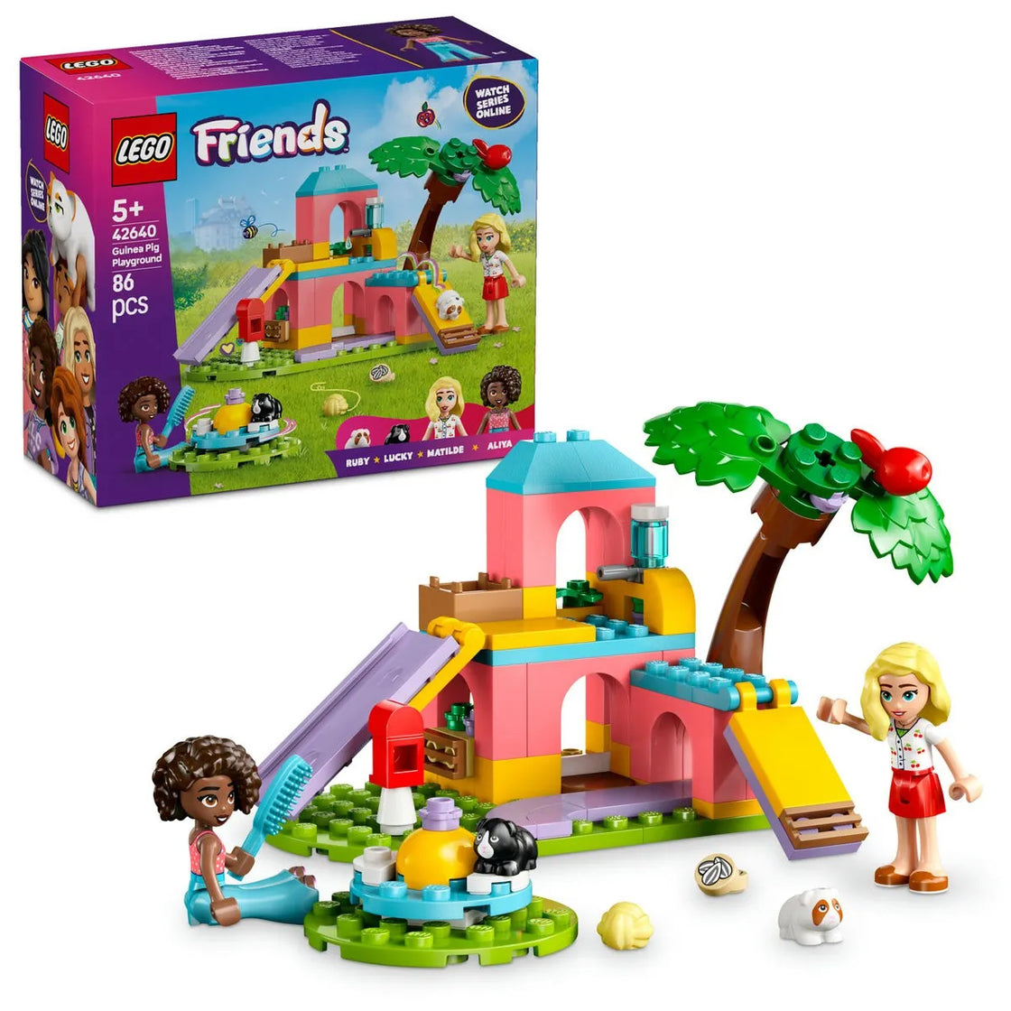 Lego friends teren de joaca pentru porcusori de guineea 42640