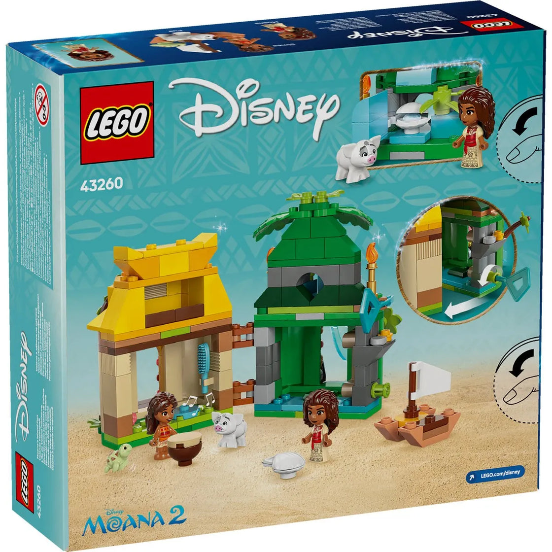 Lego disney distractie pe insula moanei 43260