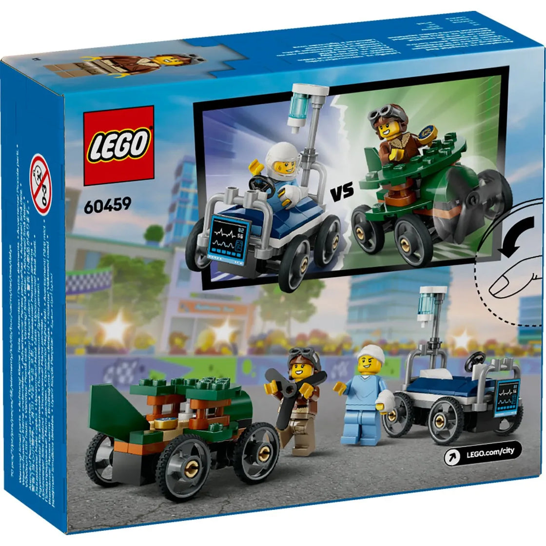 Lego city pachet de curse avion vs. pat de spital 60459