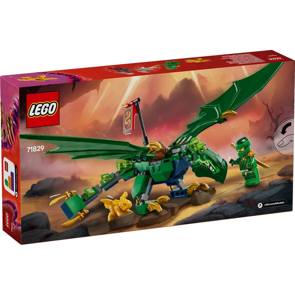 Lego ninjago dragonul de padure al lui lloyd 71829