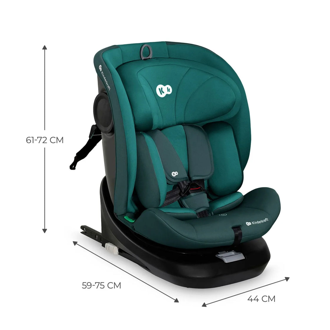 Scaun auto kinderkraft i-grow i-size 40-150 cm, blue