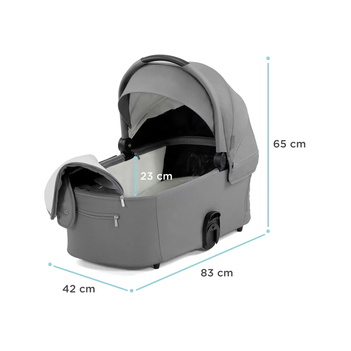 Carucior kinderkraft nea, 2 in 1, platinum grey