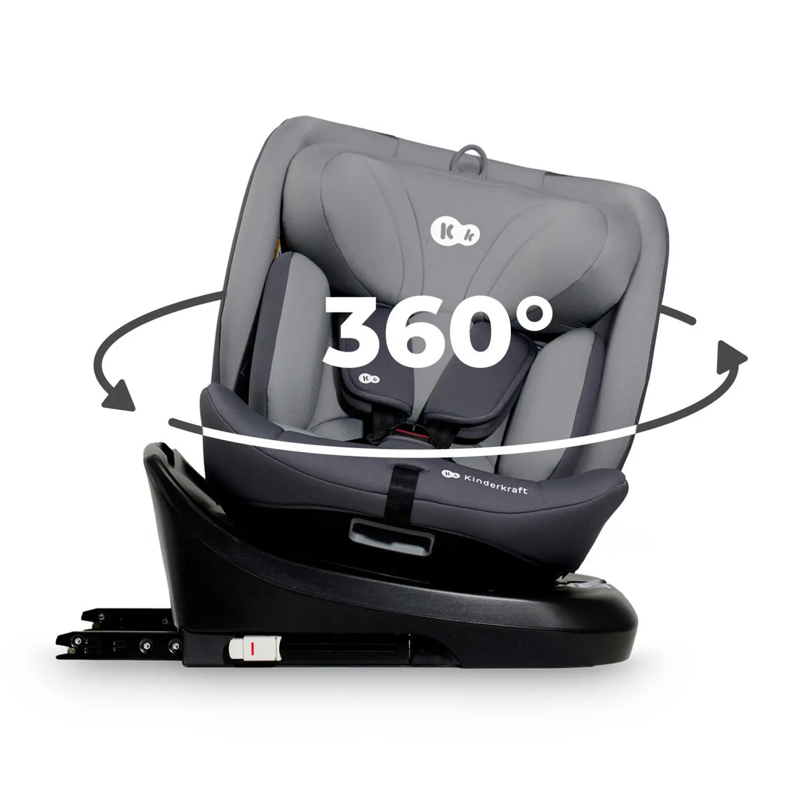 Scaun auto kinderkraft i-grow i-size 40-150 cm, grey