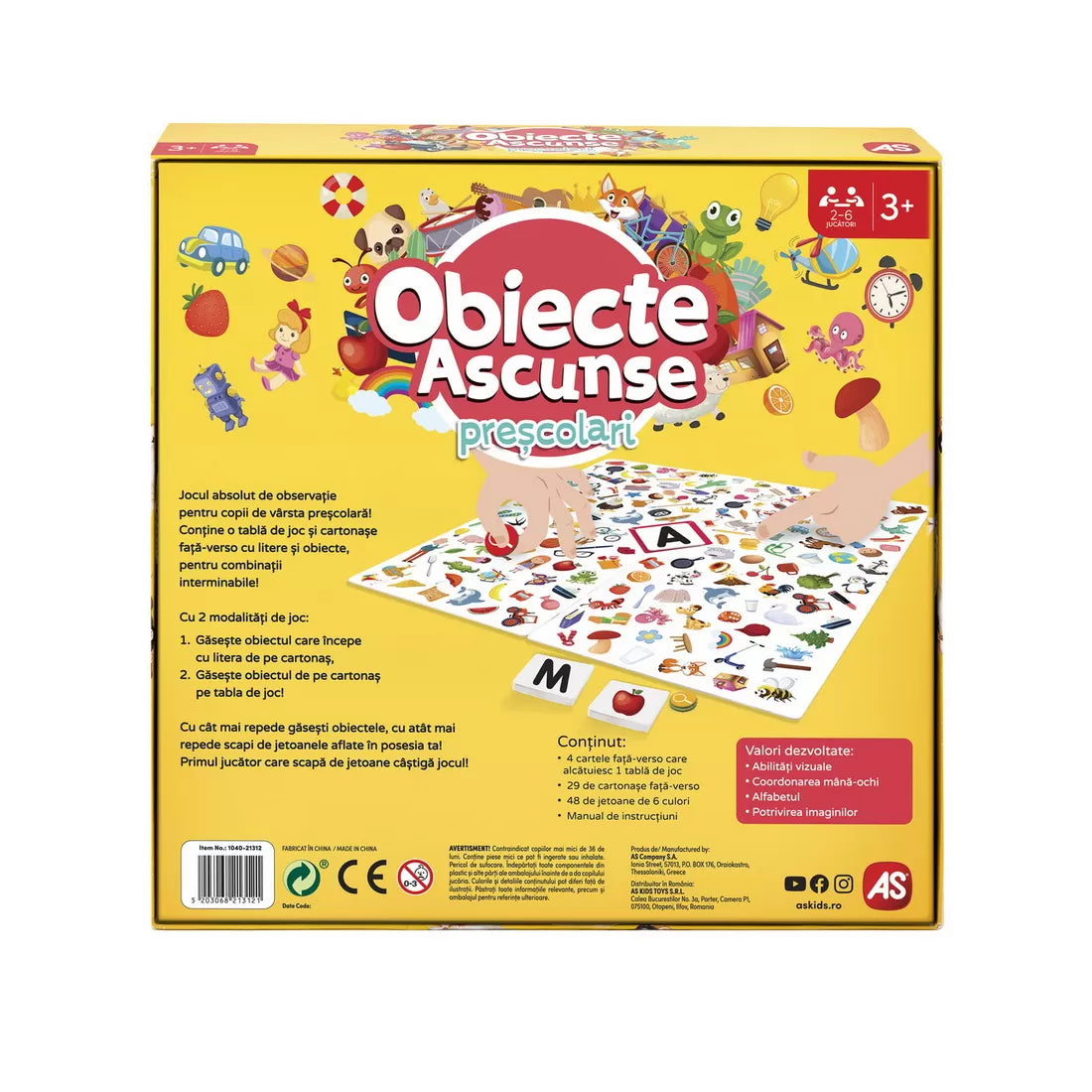Joc obiecte ascunse prescolari